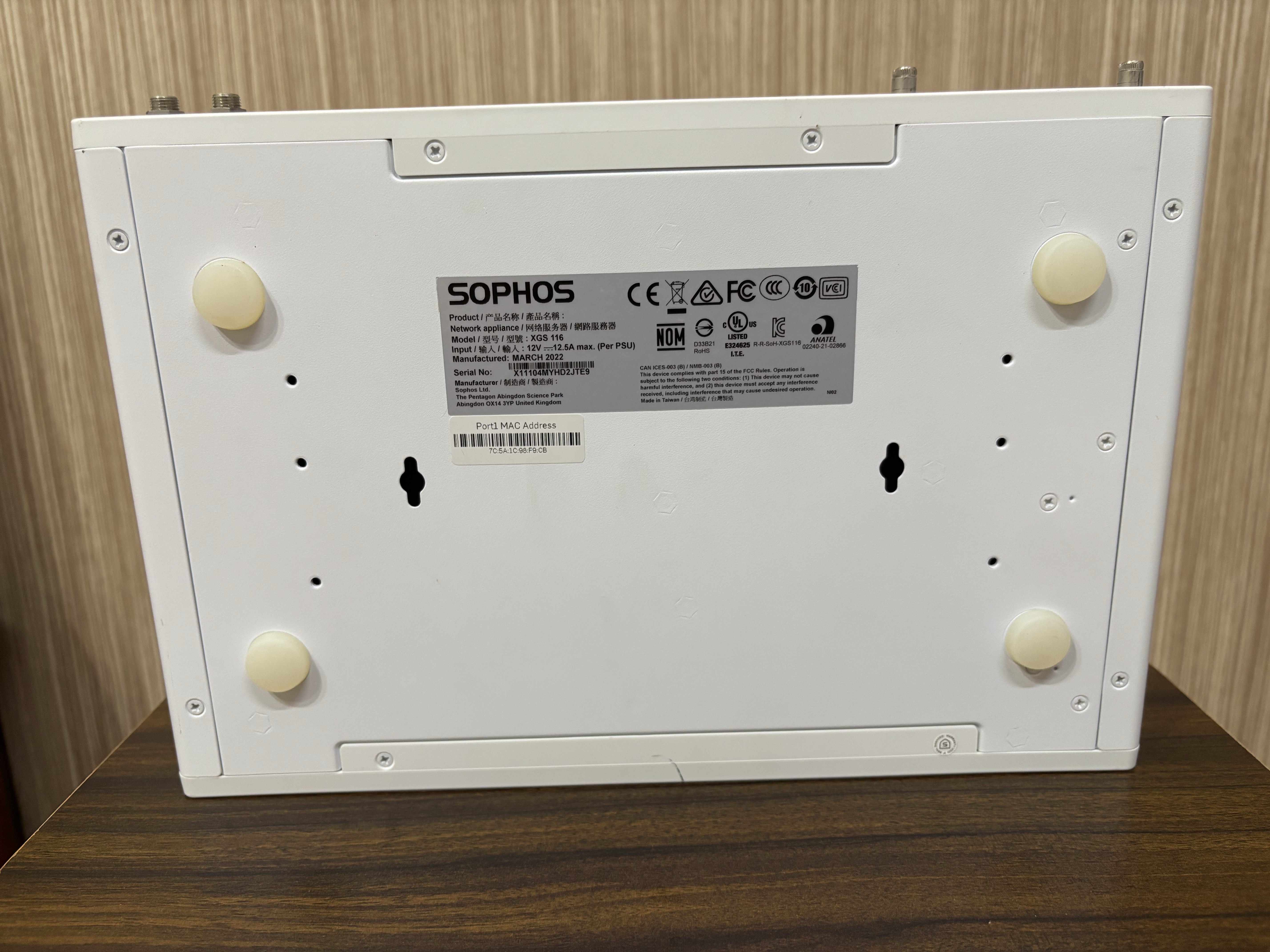 【二手】SOPHOS XGS 116 NGFW 次世代企業防火牆 圖片 3