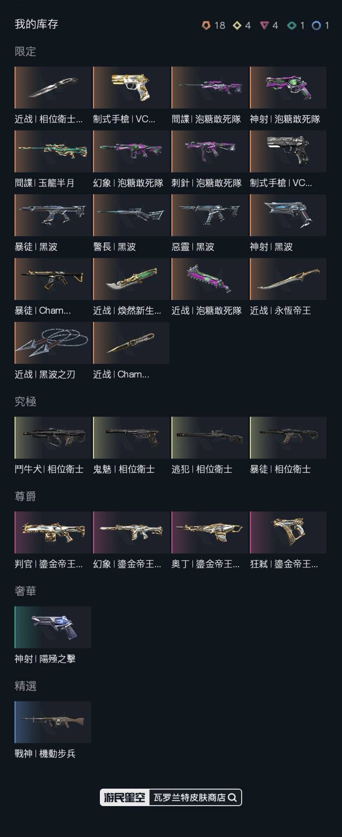 【特戰英豪】Lv.86 台灣帳號 主打 2025 冠軍套、相位衛士套、黑波套 圖片 6